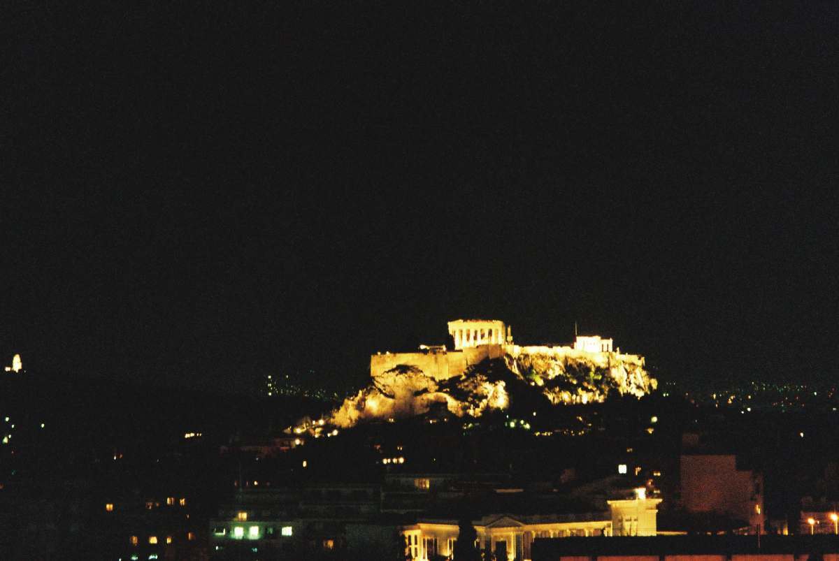 The Acropolis at night