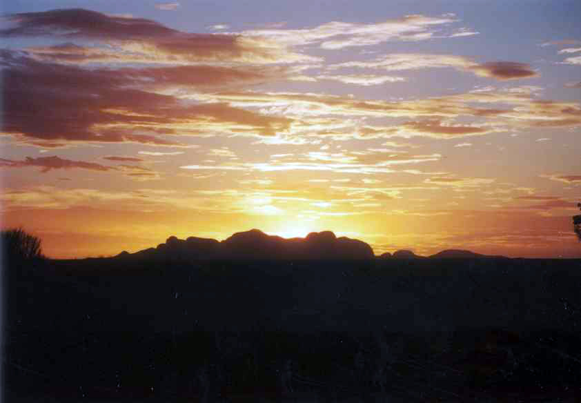 Kata Tjuta at Sunset