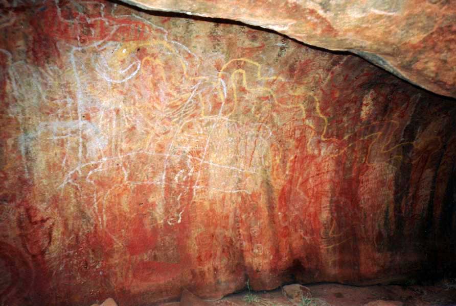 Uluru cave paintings