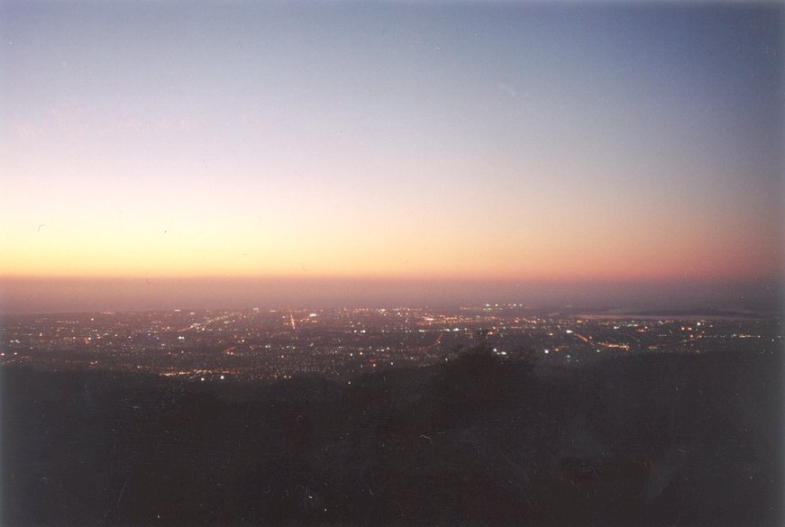 The view from Mount Lofty