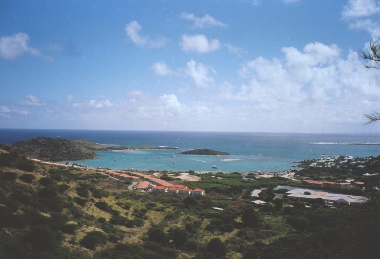 Cul De Sac Bay with Isle Pinel