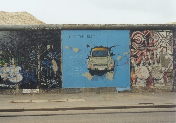 A Trabant coming back