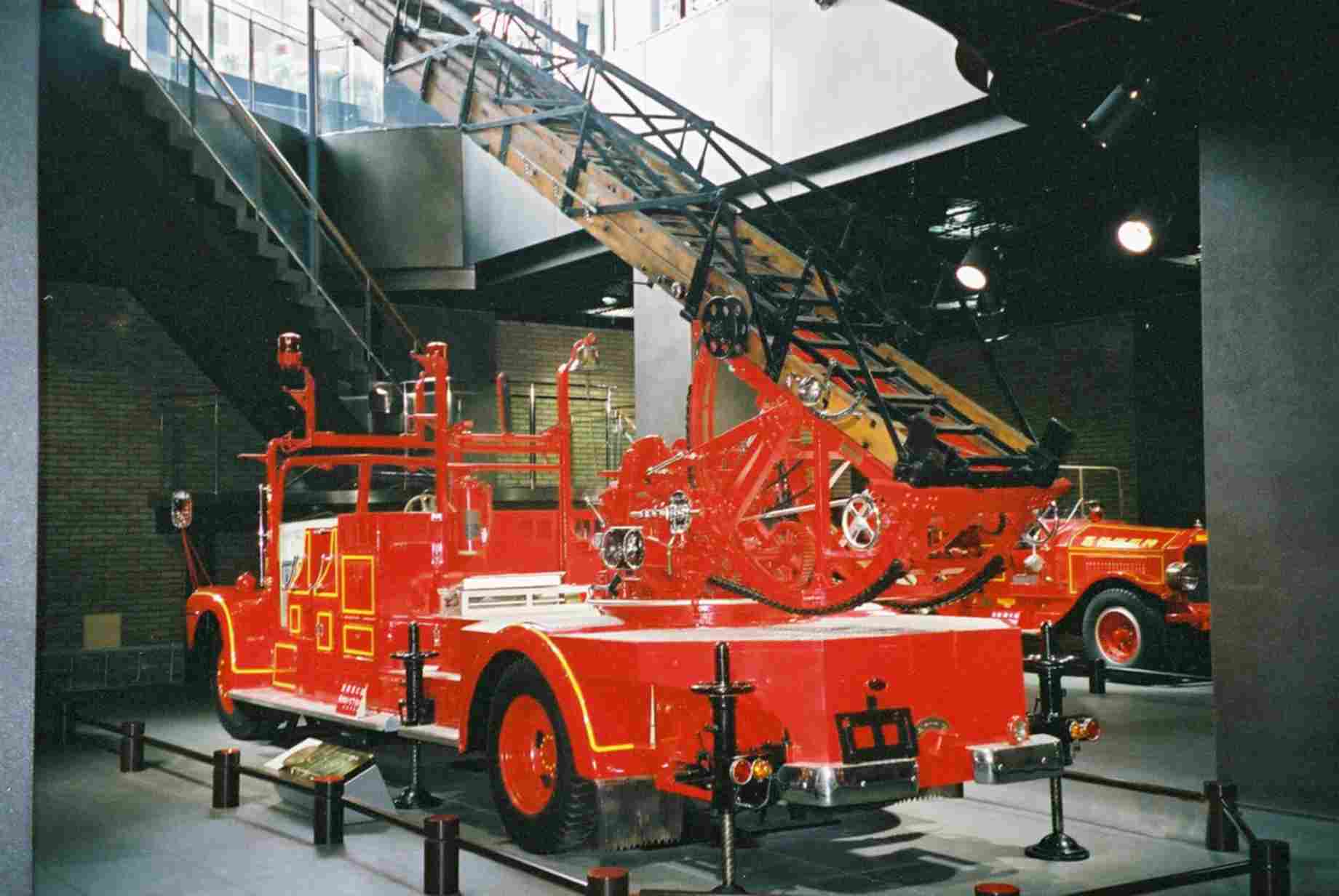 A 1950's Isuzu/Magirus 30m Aerial ladder truck