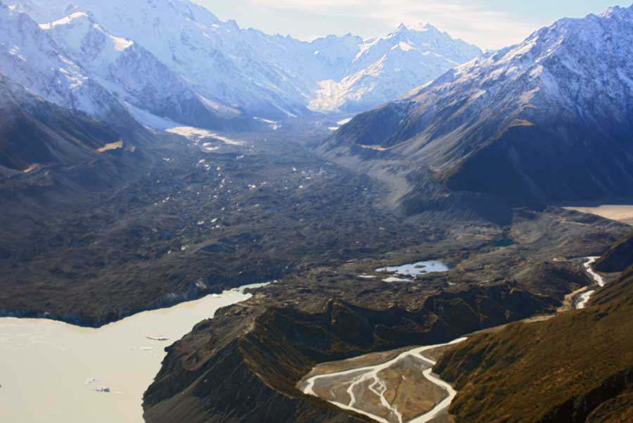 Mount Cook and the Tasman River, South Island