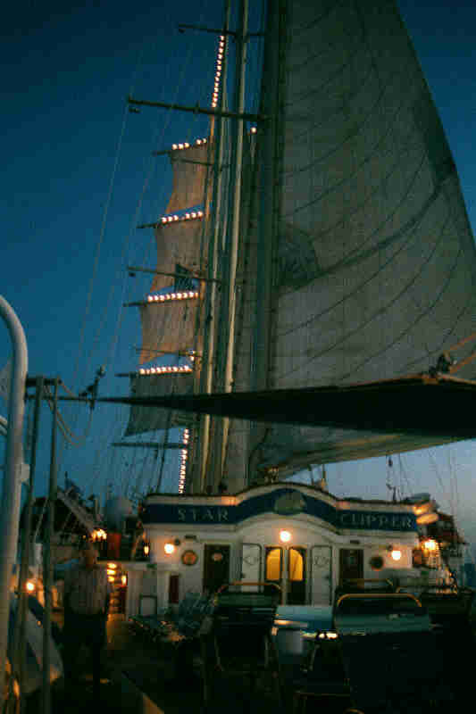 The deck in the evening