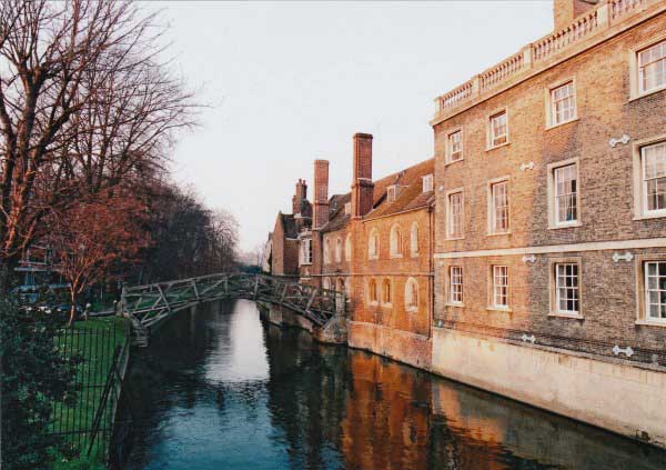 Mathematical Bridge, wooden Bridge from Silver St