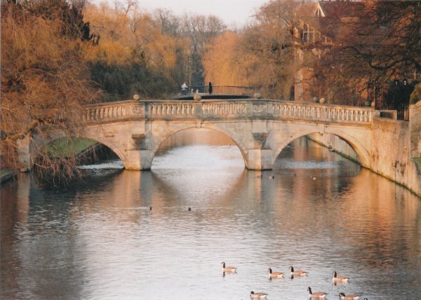 Clare Bridge, over the River Cam (oldest bridge in Cambridge)