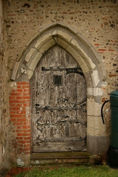 Very old door, Buttsbury Church