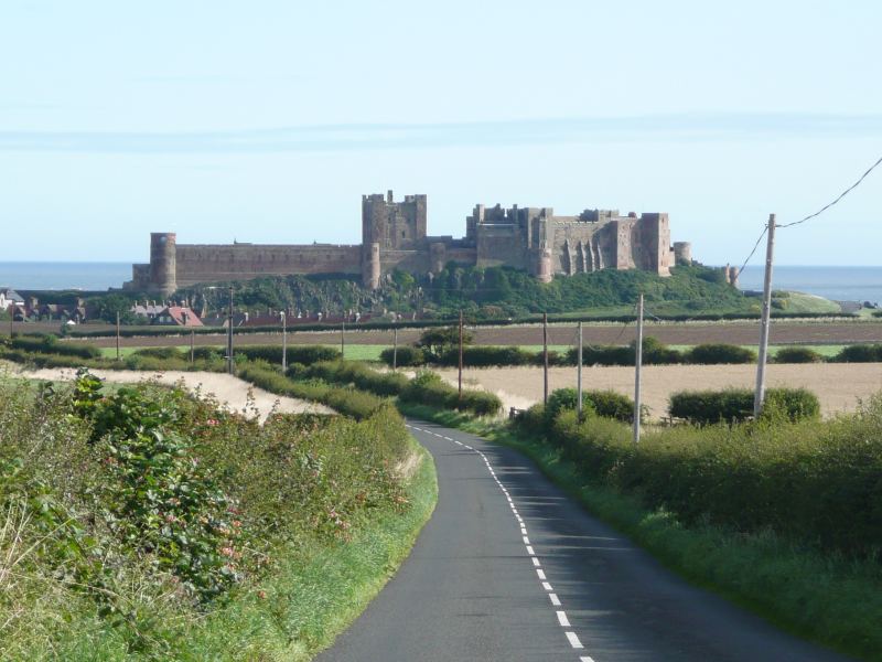 Bamburgh Castle from the west