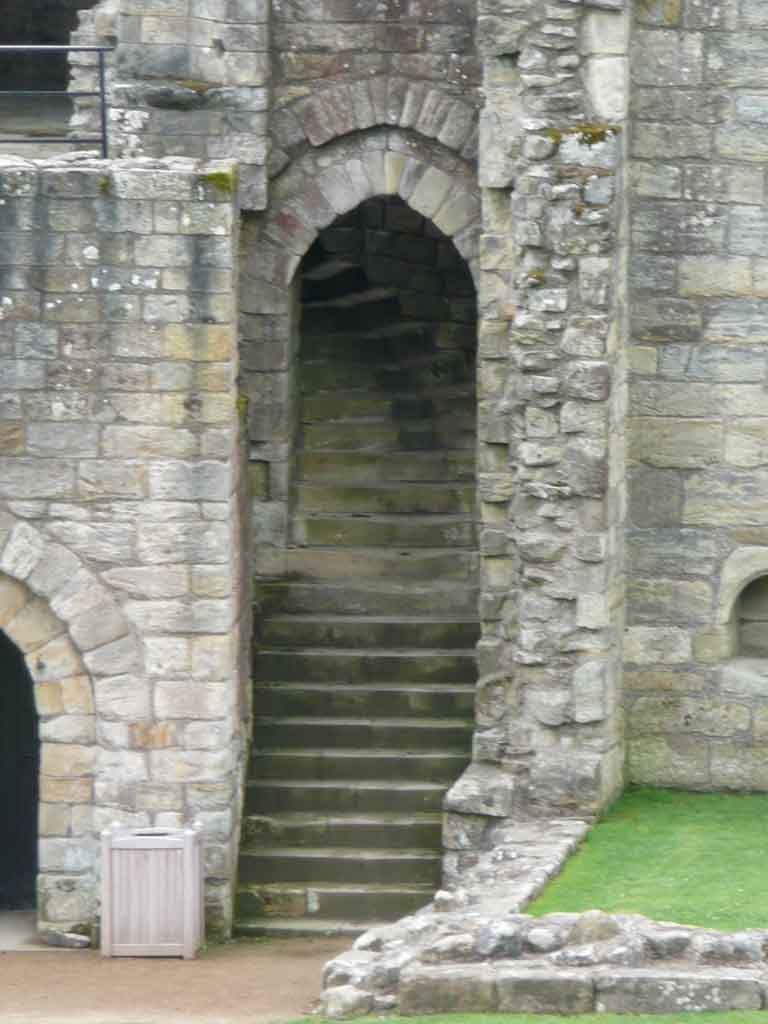 The stairs to the first floor in the Gatehouse