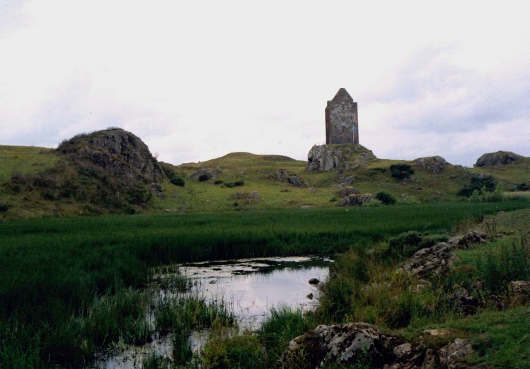 Smailholm Tower from the mill pond