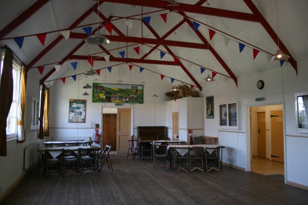 Inside the Village Hall