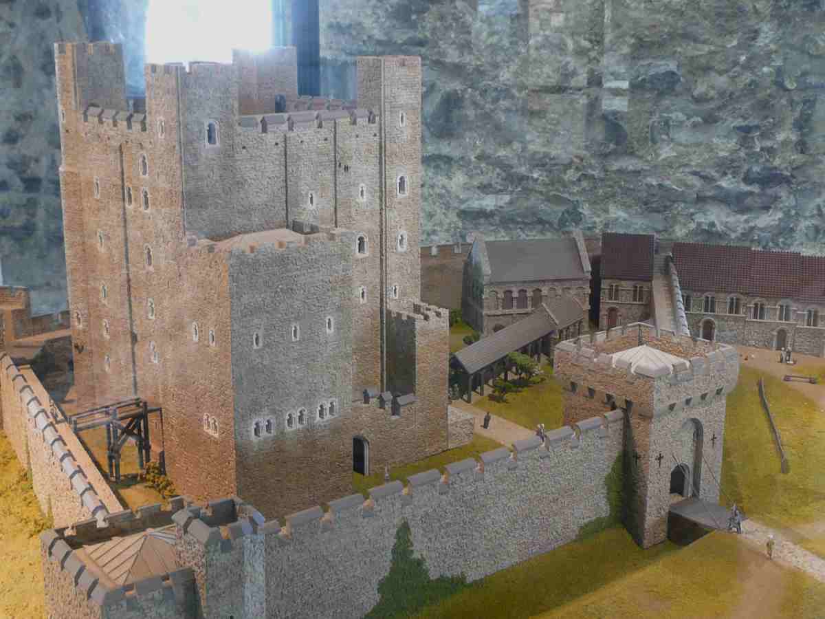 Model of the Inner Bailey, Rochester Castle