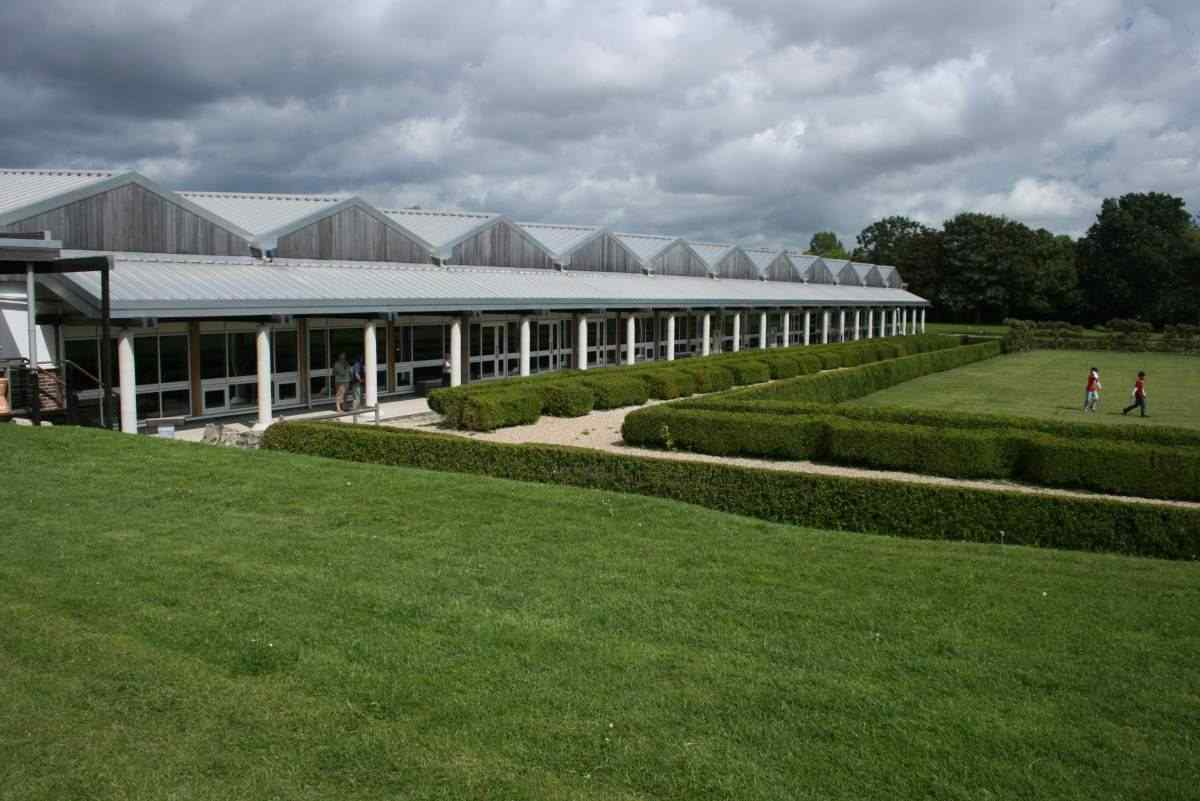 View of the museum housing the North Wing mosaics