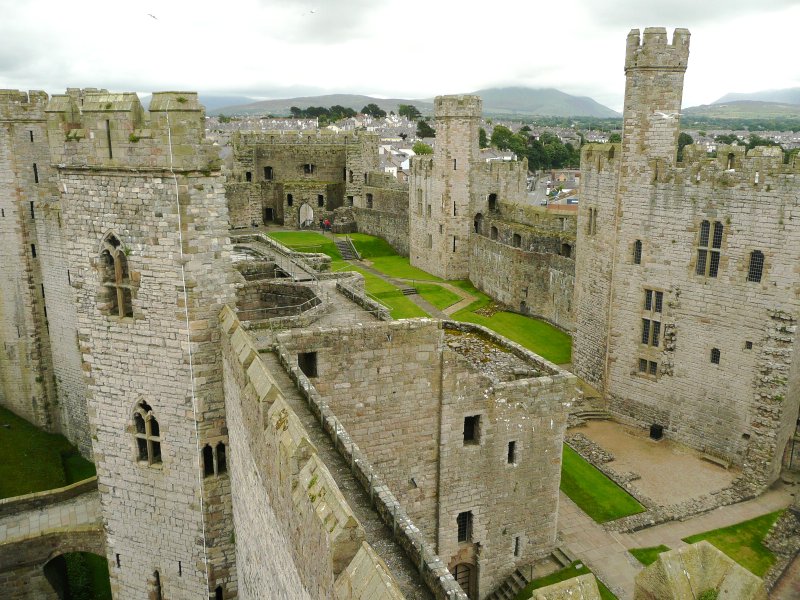 Upper Ward from the Well Tower, Caernarfon Castle