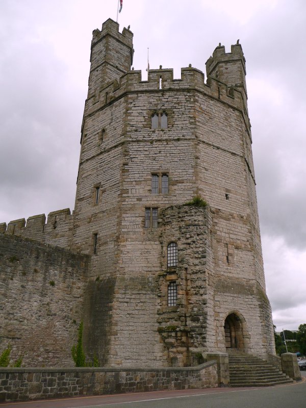 The Eagle Tower from the Town, Caernarfon Castle