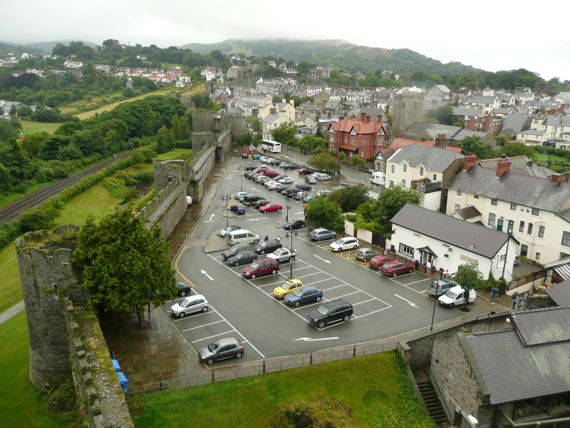 Conwy Town Walls from the Castle