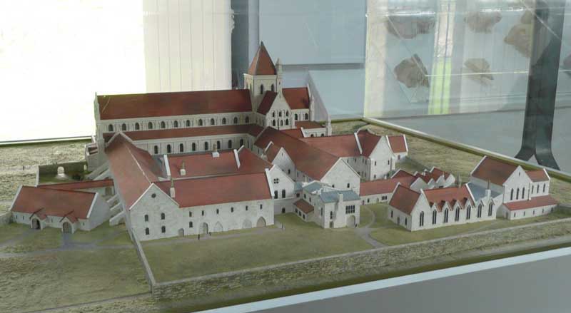 Byland Abbey model