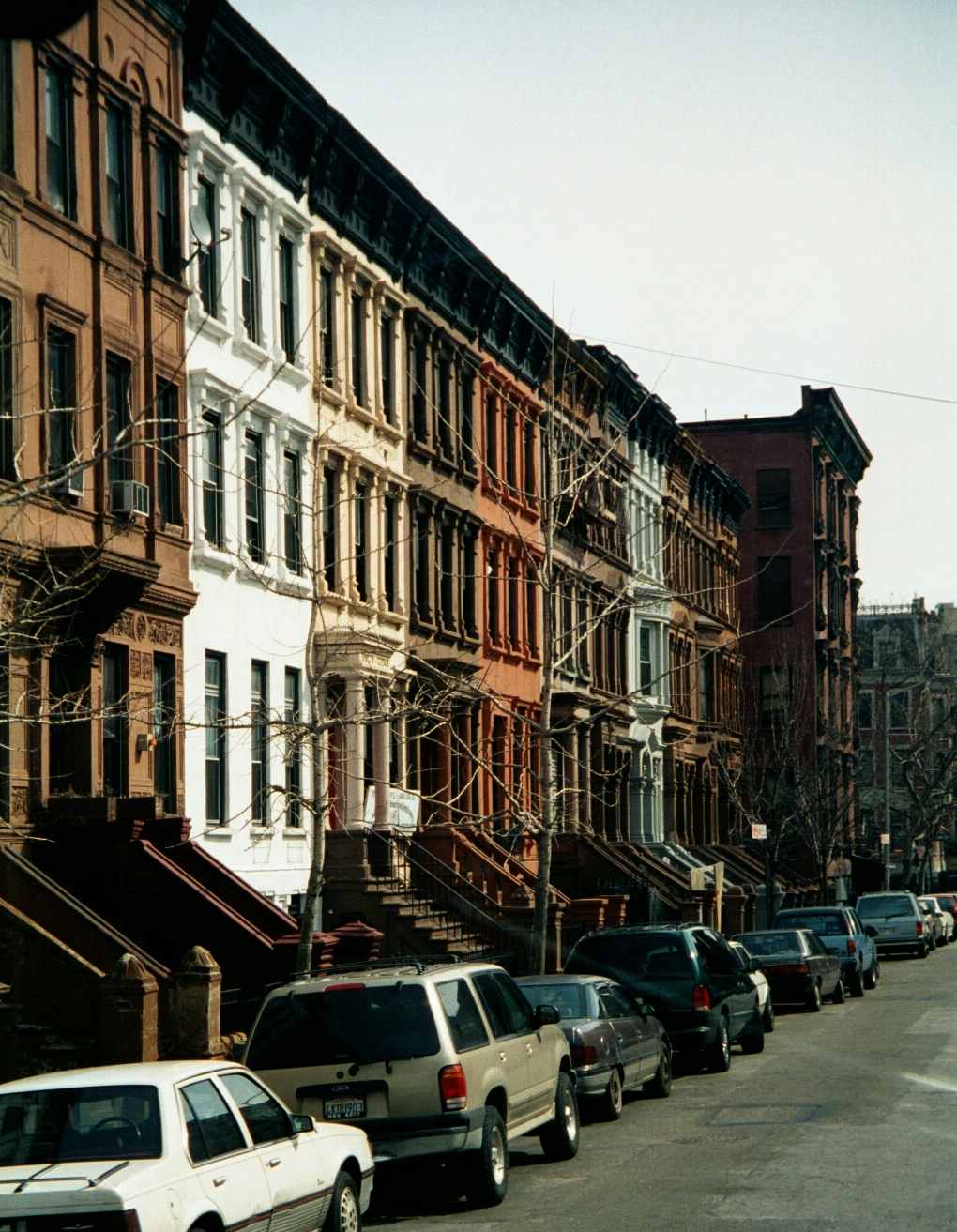 Coloured Brown Stone Houses