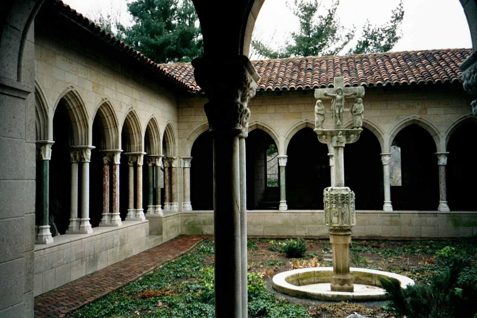 A fountain in a cloister