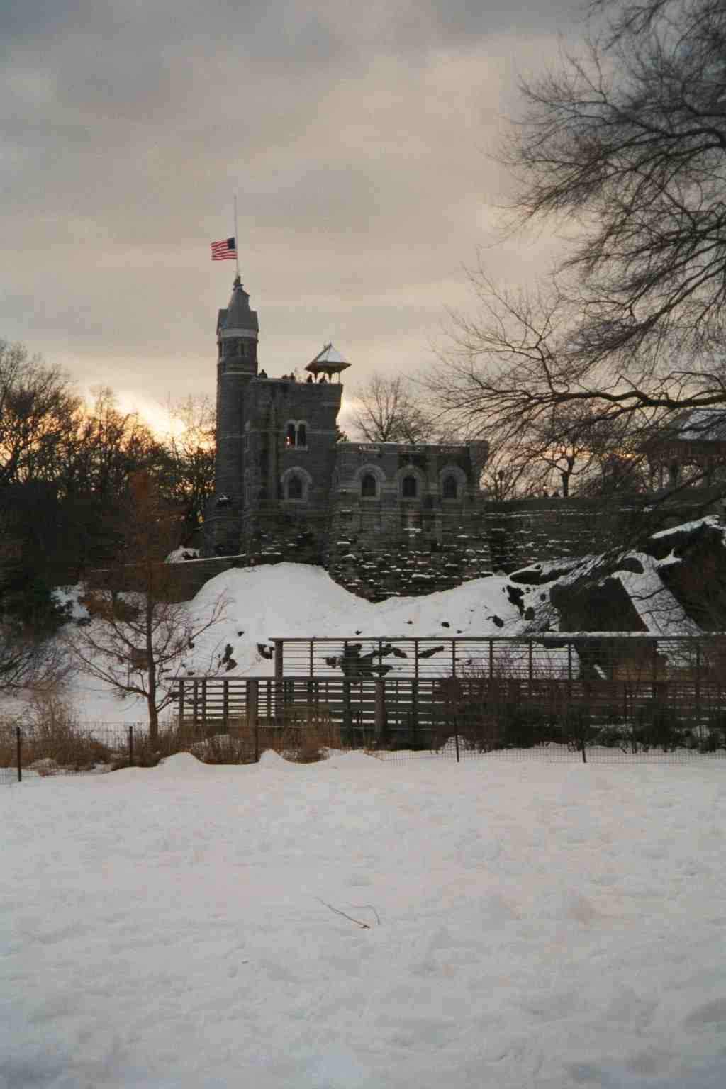 The Belvedere in snow