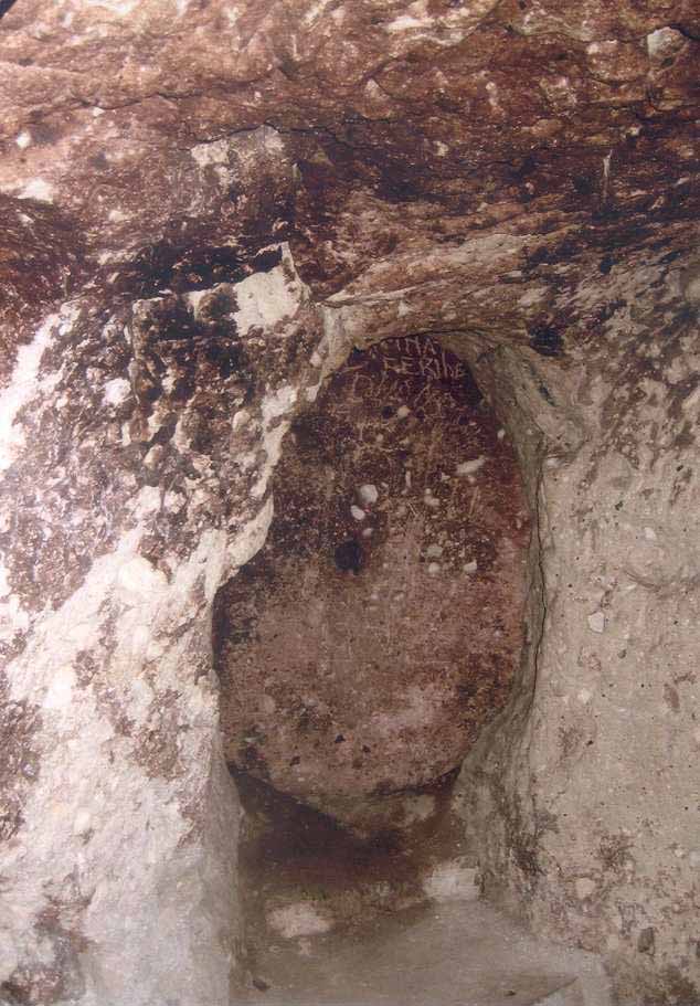 A Derinkuyu stone door