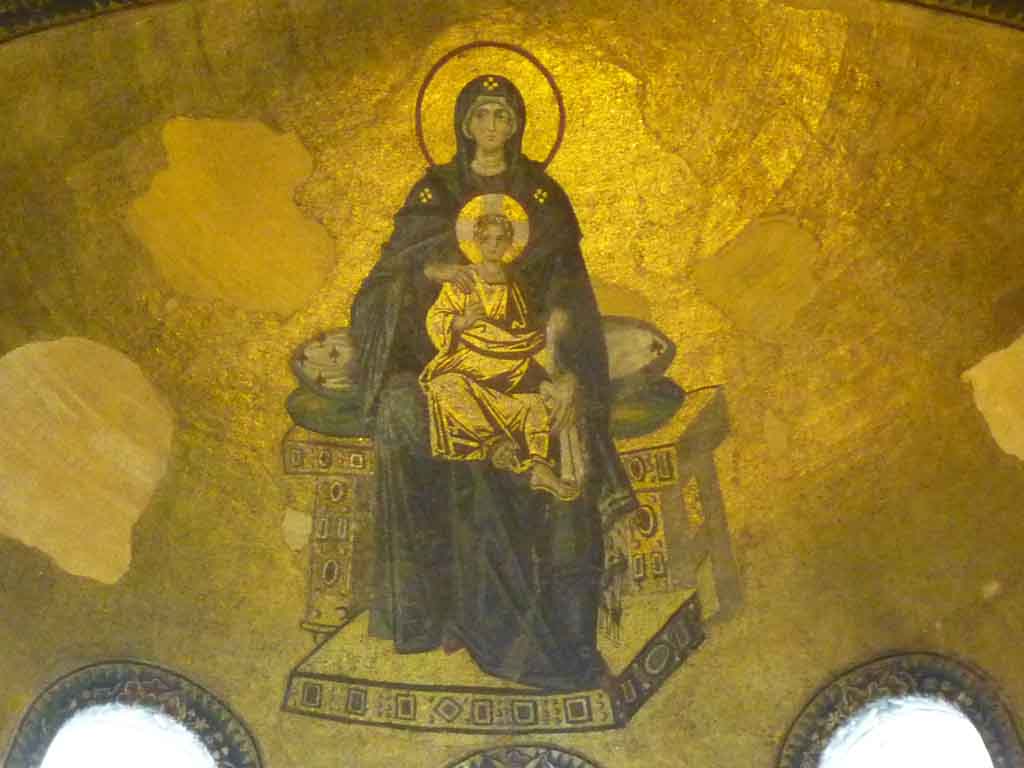 Mosaic at the East end of Aya Sofya