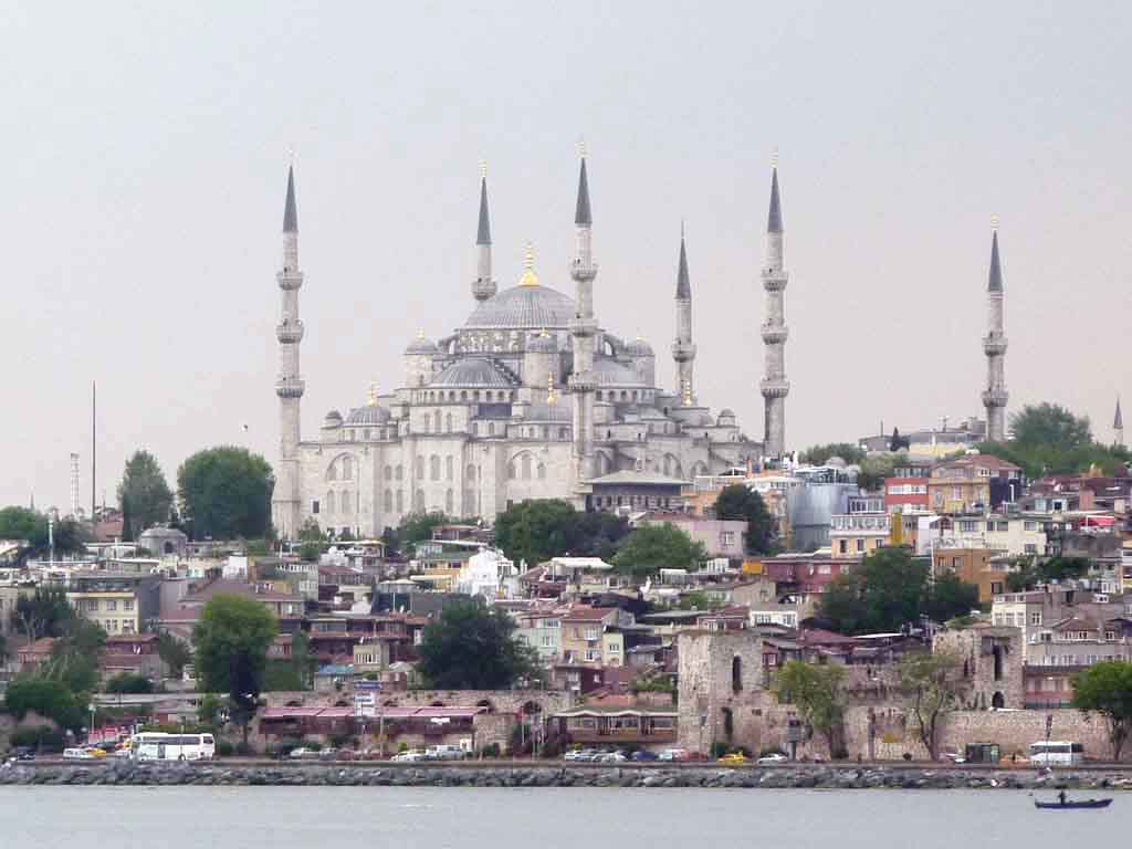 The Blue Mosque from the Sea of Marmara