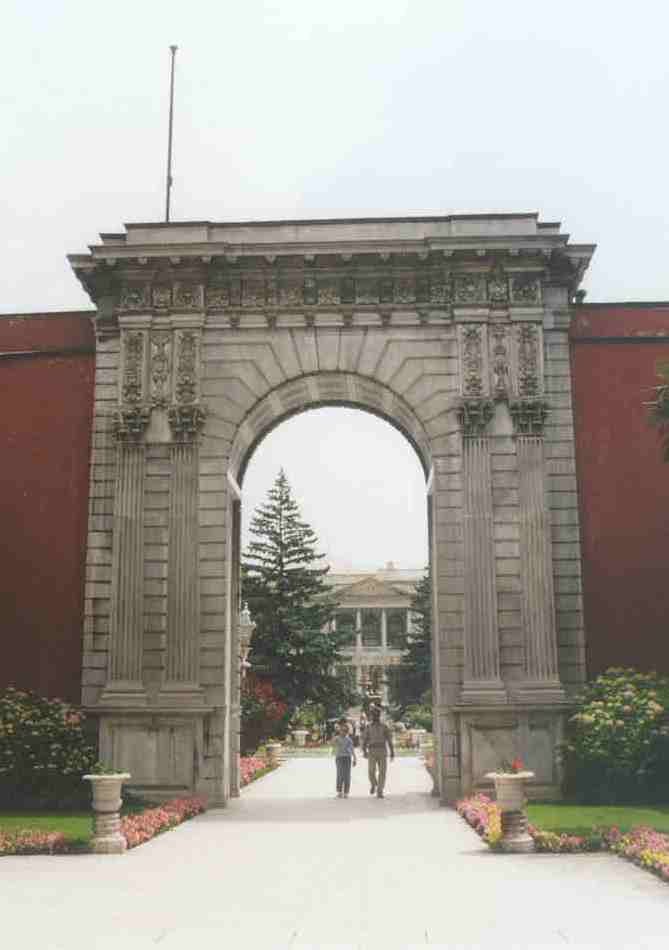 Dolmabahce Palace gate